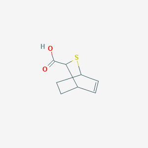 molecular formula C8H10O2S B13542989 2-Thiabicyclo[2.2.2]oct-5-ene-3-carboxylicacid 