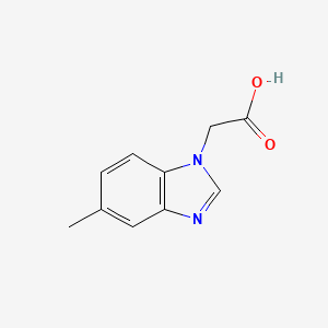 molecular formula C10H10N2O2 B13542990 2-(5-methyl-1H-1,3-benzodiazol-1-yl)acetic acid 