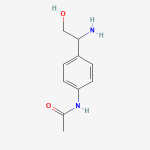 molecular formula C10H14N2O2 B13543003 N-[4-(1-amino-2-hydroxyethyl)phenyl]acetamide 