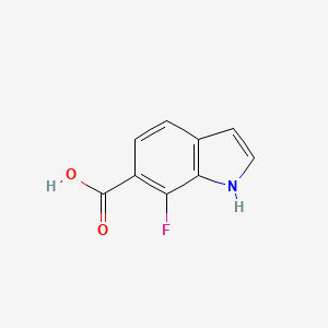 molecular formula C9H6FNO2 B1354305 7-fluoro-1H-indole-6-carboxylic Acid CAS No. 908600-75-9