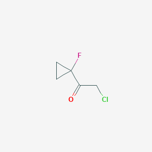 molecular formula C5H6ClFO B135431 2-Chloro-1-(1-fluorocyclopropyl)ethanone CAS No. 151697-21-1