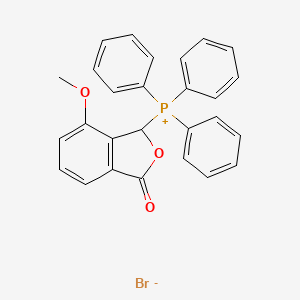 molecular formula C27H22BrO3P B1354311 (7-Methoxy-3-oxo-1,3-dihydroisobenzofuran-1-yl)triphenylphosphonium bromide CAS No. 887644-98-6