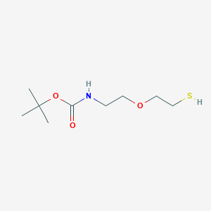 molecular formula C9H19NO3S B13543130 tert-Butyl (2-(2-mercaptoethoxy)ethyl)carbamate 