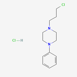 molecular formula C13H20Cl2N2 B1354316 Piperazine, 1-(3-chloropropyl)-4-phenyl-, hydrochloride CAS No. 55974-35-1