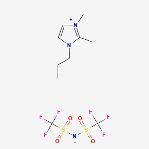 molecular formula C10H15F6N3O4S2 B1354327 1,2-Dimethyl-3-propylimidazolium bis(trifluoromethylsulfonyl)imide CAS No. 169051-76-7