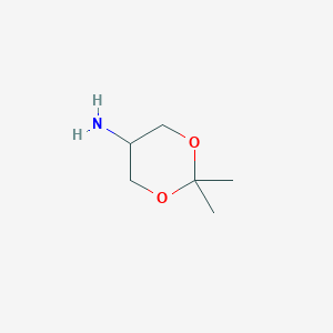 molecular formula C6H13NO2 B1354329 2,2-二甲基-1,3-二氧杂环戊烷-5-胺 CAS No. 40137-24-4