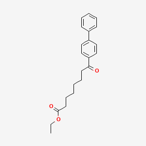 molecular formula C22H26O3 B1354339 Ethyl 7-(4-biphenyl)carbonylheptanoate CAS No. 362669-47-4