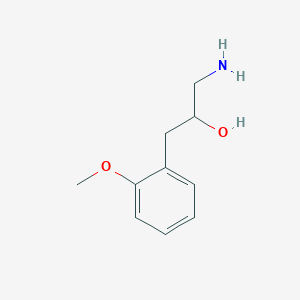 molecular formula C10H15NO2 B13543401 1-Amino-3-(2-methoxyphenyl)propan-2-ol 