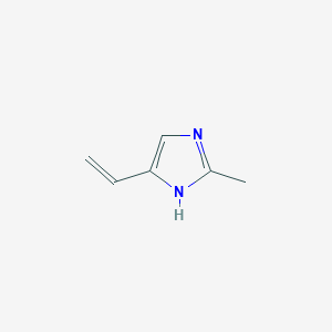 molecular formula C6H8N2 B13543414 2-Methyl-4-vinyl-1H-imidazole 