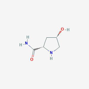 molecular formula C5H10N2O2 B135435 (2S,4S)-4-hydroxypyrrolidine-2-carboxamide CAS No. 129431-01-2