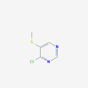 molecular formula C5H5ClN2S B13543506 4-Chloro-5-(methylsulfanyl)pyrimidine CAS No. 115581-35-6