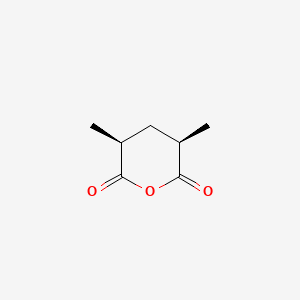 molecular formula C7H10O3 B1354355 顺-3,5-二甲基二氢-2H-吡喃-2,6(3H)-二酮 CAS No. 4295-92-5