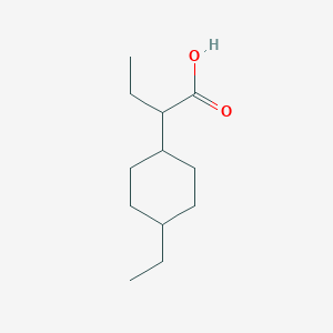 molecular formula C12H22O2 B13543574 2-(4-Ethylcyclohexyl)butanoic acid 