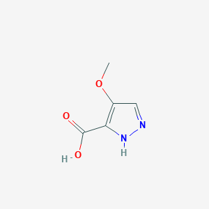 molecular formula C5H6N2O3 B13543642 4-Methoxy-1H-pyrazole-3-carboxylic acid CAS No. 1505022-41-2
