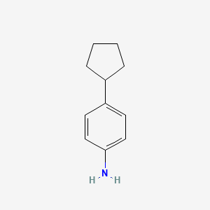 molecular formula C11H15N B1354366 4-Cyclopentylaniline CAS No. 20029-53-2