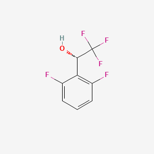 molecular formula C8H5F5O B13543674 (1S)-1-(2,6-difluorophenyl)-2,2,2-trifluoroethan-1-ol 