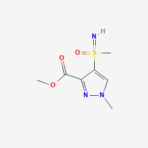 molecular formula C7H11N3O3S B13543676 methyl4-[imino(methyl)oxo-lambda6-sulfanyl]-1-methyl-1H-pyrazole-3-carboxylate 