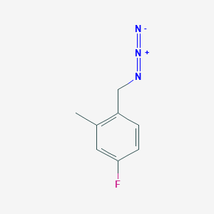 molecular formula C8H8FN3 B13543684 1-(Azidomethyl)-4-fluoro-2-methylbenzene 