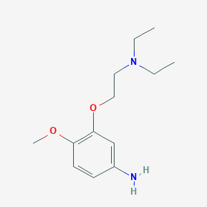molecular formula C13H22N2O2 B1354370 3-[2-(Diethylamino)ethoxy]-4-methoxyaniline CAS No. 170229-69-3