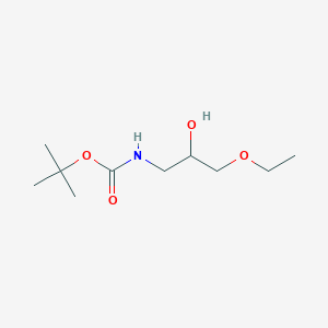 molecular formula C10H21NO4 B13543834 Tert-butyl (3-ethoxy-2-hydroxypropyl)carbamate 