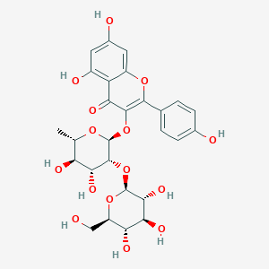 molecular formula C27H30O15 B135439 Kaempferol-3-O-glucosyl(1-2)rhamnoside CAS No. 142451-65-8