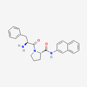 molecular formula C24H25N3O2 B1354398 (2S)-1-[(2S)-2-amino-3-phenylpropanoyl]-N-naphthalen-2-ylpyrrolidine-2-carboxamide CAS No. 76122-99-1