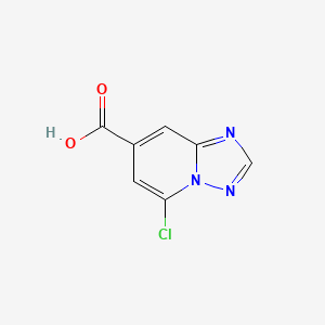 molecular formula C7H4ClN3O2 B13543983 5-Chloro-[1,2,4]triazolo[1,5-A]pyridine-7-carboxylic acid 