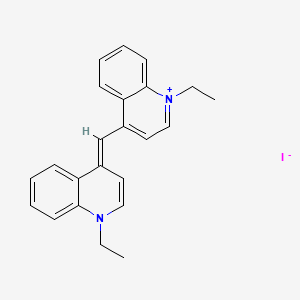 molecular formula C23H23IN2 B1354399 1-Ethyl-4-((1-ethyl-4(1H)-quinolylidene)methyl)quinolinium iodide CAS No. 4727-49-5