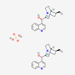 molecular formula C38H46N4O6S B1354401 Sulfuric acid--cinchonan-9-ol (1/2) CAS No. 5949-16-6