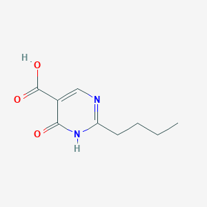 molecular formula C9H12N2O3 B13544093 2-Butyl-6-oxo-1,6-dihydropyrimidine-5-carboxylic acid 