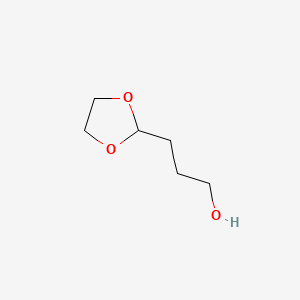 molecular formula C6H12O3 B1354413 1,3-Dioxolane-2-propanol CAS No. 85391-14-6