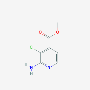 molecular formula C7H7ClN2O2 B13544301 Methyl 2-amino-3-chloroisonicotinate 