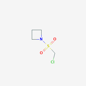 molecular formula C4H8ClNO2S B13544411 1-((Chloromethyl)sulfonyl)azetidine 