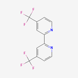 molecular formula C12H6F6N2 B1354443 4,4'-Bis(trifluoromethyl)-2,2'-bipyridine CAS No. 142946-79-0