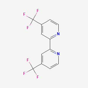 molecular formula C12H6F6N2 B1354443 2,2'-Bipyridine, 4,4'-bis(trifluoromethyl)- CAS No. 142946-79-0
