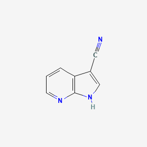 molecular formula C8H5N3 B1354457 1H-Pyrrolo[2,3-B]pyridine-3-carbonitrile CAS No. 4414-89-5