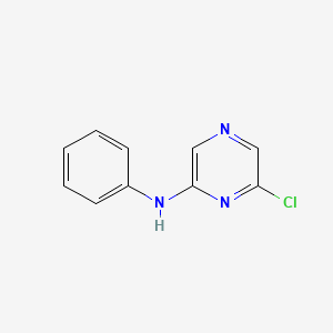 molecular formula C10H8ClN3 B1354474 6-chloro-N-phenylpyrazin-2-amine CAS No. 642459-03-8