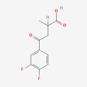molecular formula C11H10F2O3 B1354476 4-(3,4-Difluorophenyl)-2-methyl-4-oxobutanoic acid CAS No. 191018-57-2