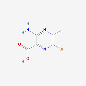 molecular formula C6H6BrN3O2 B13544787 3-Amino-6-bromo-5-methylpyrazine-2-carboxylic acid 