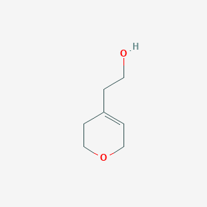 molecular formula C7H12O2 B13544858 2-(3,6-Dihydro-2H-pyran-4-yl)ethan-1-ol CAS No. 65676-05-3