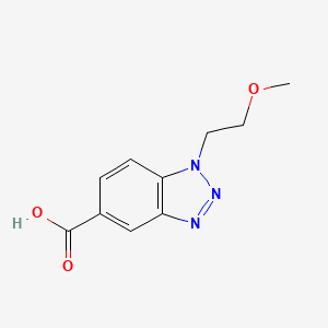 molecular formula C10H11N3O3 B1354486 1-(2-methoxy-ethyl)-1H-benzotriazole-5-carboxylic acid 