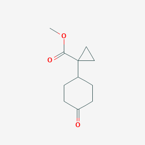 molecular formula C11H16O3 B13544867 Methyl1-(4-oxocyclohexyl)cyclopropane-1-carboxylate 