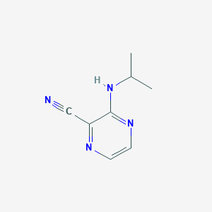 molecular formula C8H10N4 B1354496 3-(Isopropylamino)pyrazine-2-carbonitrile 
