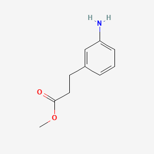 molecular formula C10H13NO2 B1354497 Methyl 3-(3-aminophenyl)propanoate CAS No. 35418-08-7