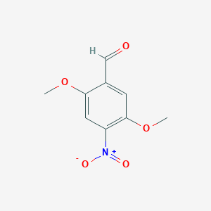 molecular formula C9H9NO5 B1354500 2,5-二甲氧基-4-硝基苯甲醛 CAS No. 1207-59-6