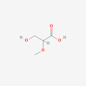 molecular formula C4H8O4 B13545053 3-Hydroxy-2-methoxypropanoic acid 