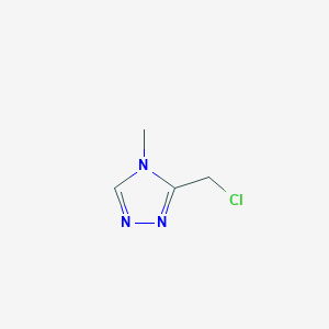 molecular formula C4H6ClN3 B1354510 3-(Chloromethyl)-4-methyl-4H-1,2,4-triazole CAS No. 740056-61-5