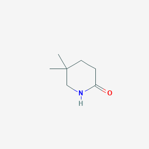 molecular formula C7H13NO B1354514 5,5-二甲基哌啶-2-酮 CAS No. 4007-79-8