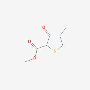 molecular formula C7H10O3S B1354516 Methyl 4-methyl-3-oxotetrahydrothiophene-2-carboxylate CAS No. 2689-70-5