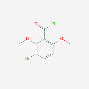molecular formula C9H8BrClO3 B1354519 3-Bromo-2,6-dimethoxybenzoyl chloride CAS No. 84225-91-2
